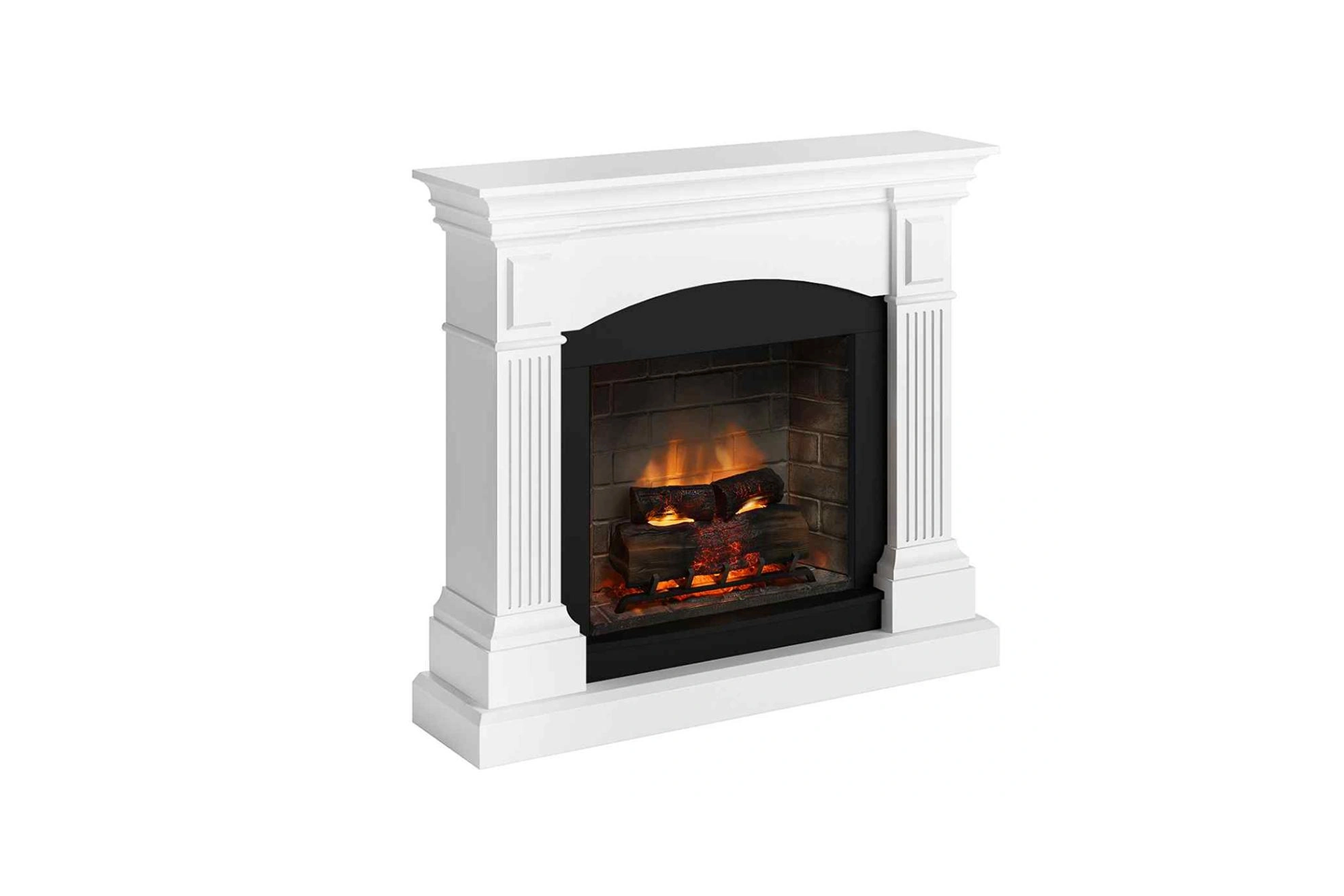 Șemineu Magna alb + focar electric PowerFlame 2 FM464WH1 + E621EU - imagine 3