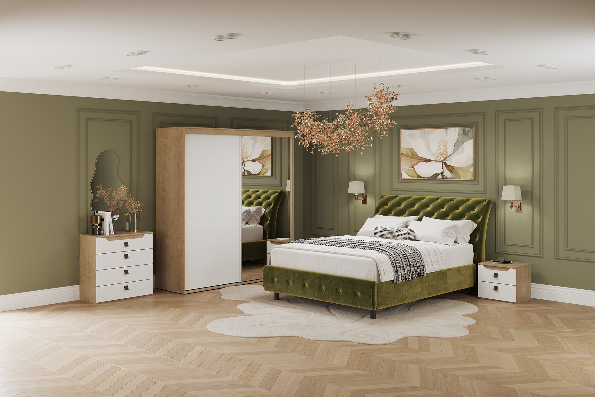 Dormitor Smart cu pat Baron