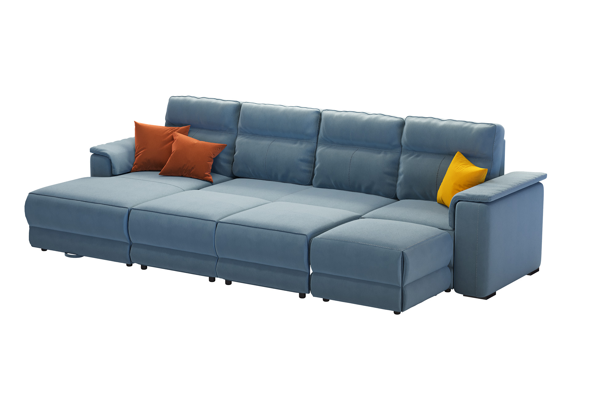 Pachet colțar modular extensibil Avalon cu ladă pentru depozitare stânga + 2 perne decorative - imagine 6