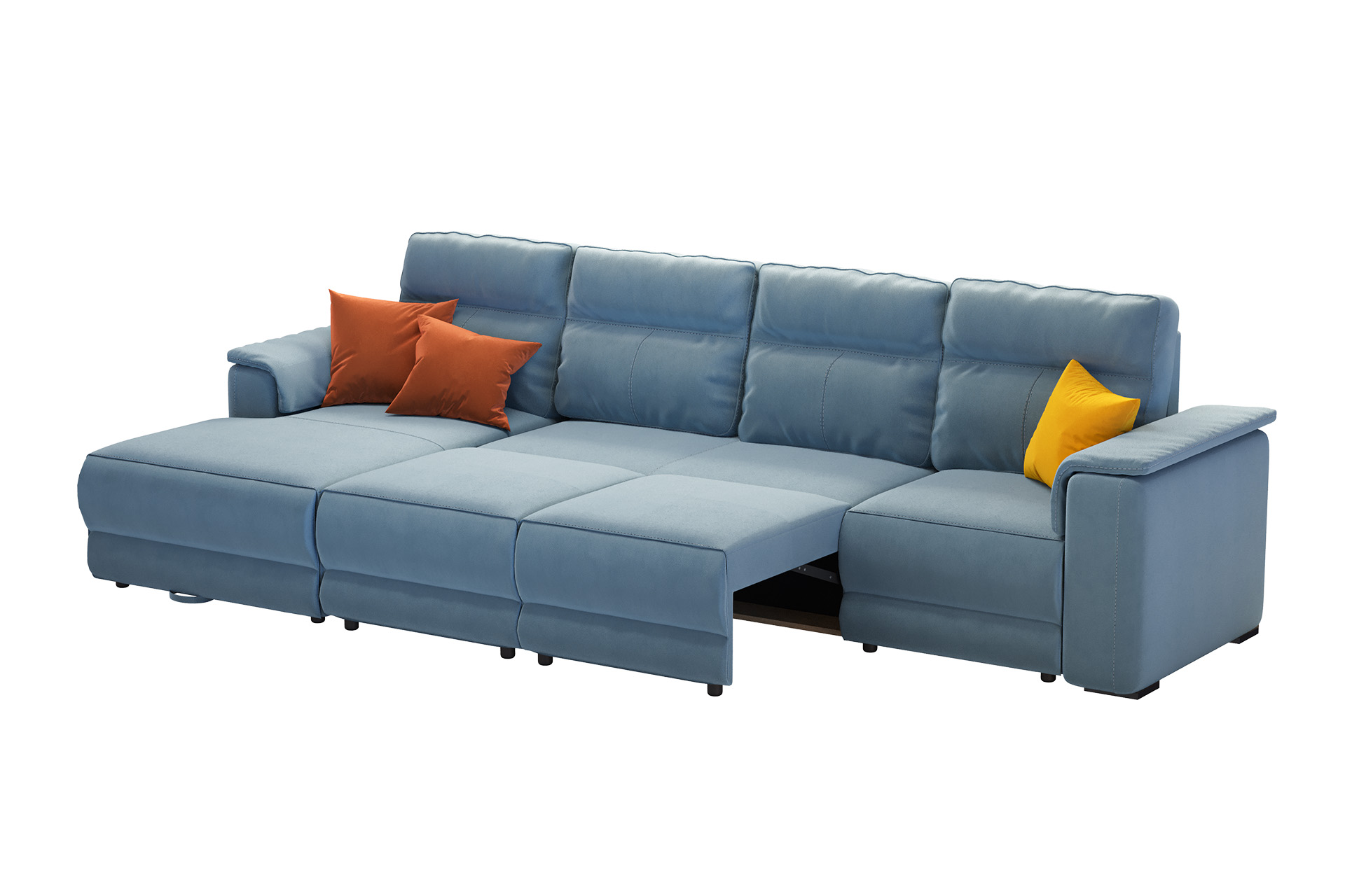 Pachet colțar modular extensibil Avalon cu ladă pentru depozitare stânga + 2 perne decorative - imagine 5
