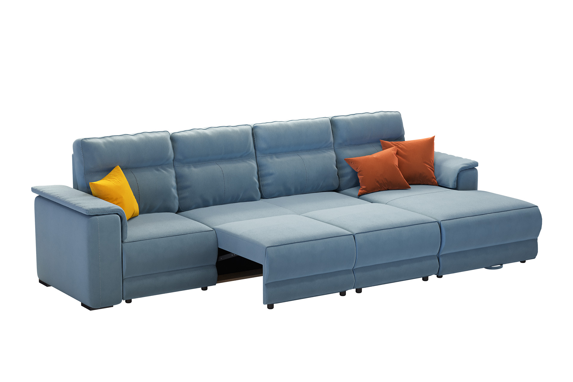 Pachet colțar modular extensibil Avalon cu ladă pentru depozitare dreapta + 2 perne decorative - imagine 5