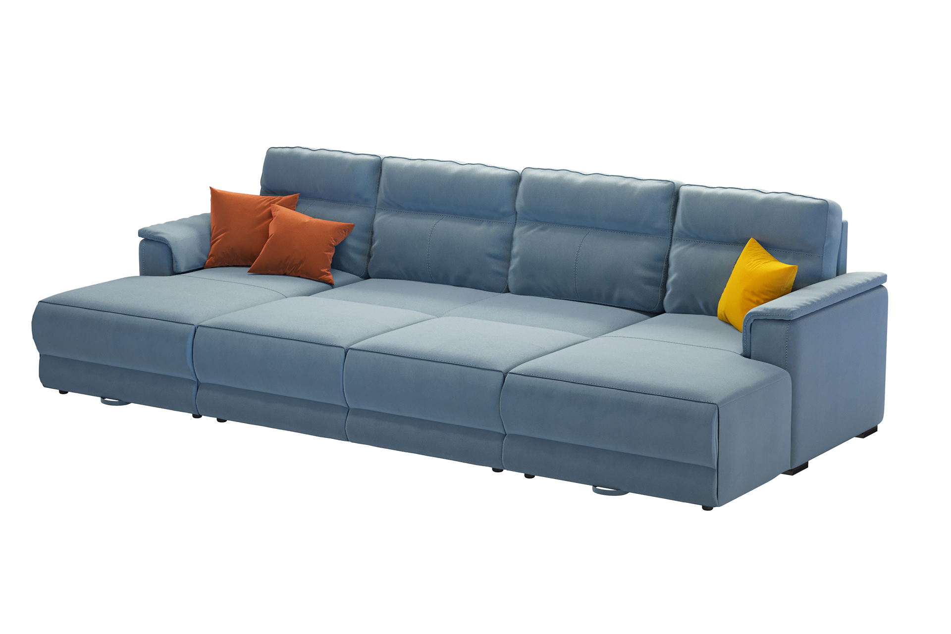 Pachet colțar modular extensibil Avalon U cu ladă pentru depozitare + 2 perne decorative - imagine 4