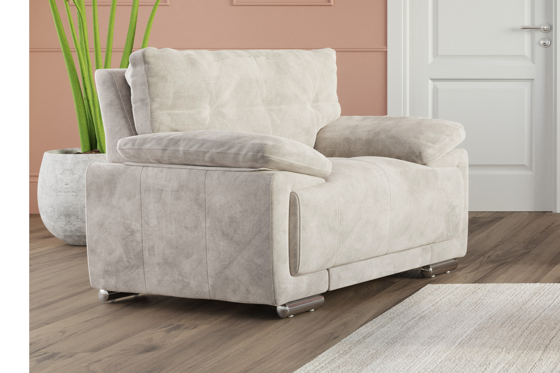 Pachet fotoliu California + 2 perne decorative - imagine 2