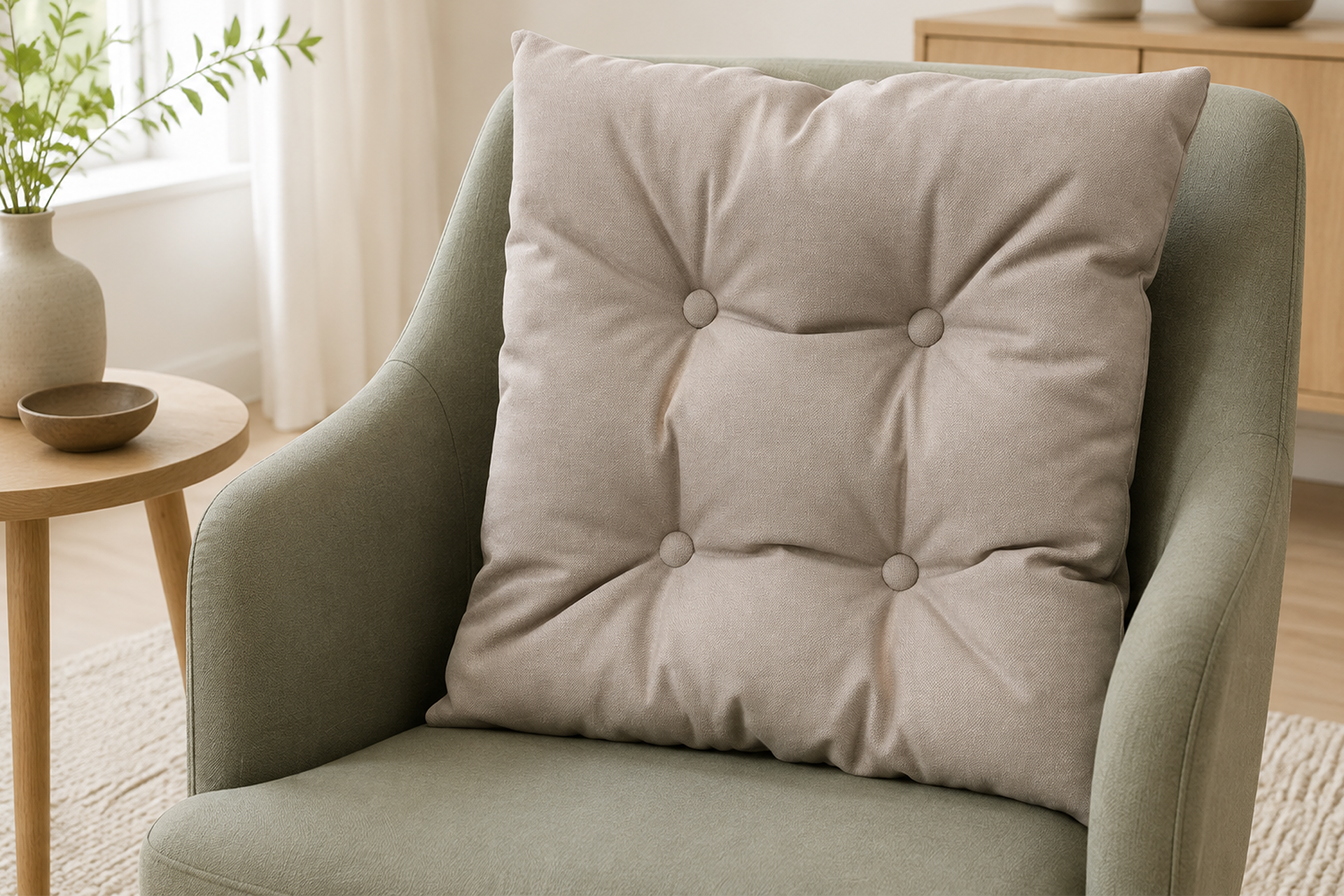 Pernă decorativă cu nasturi L40 - imagine 4