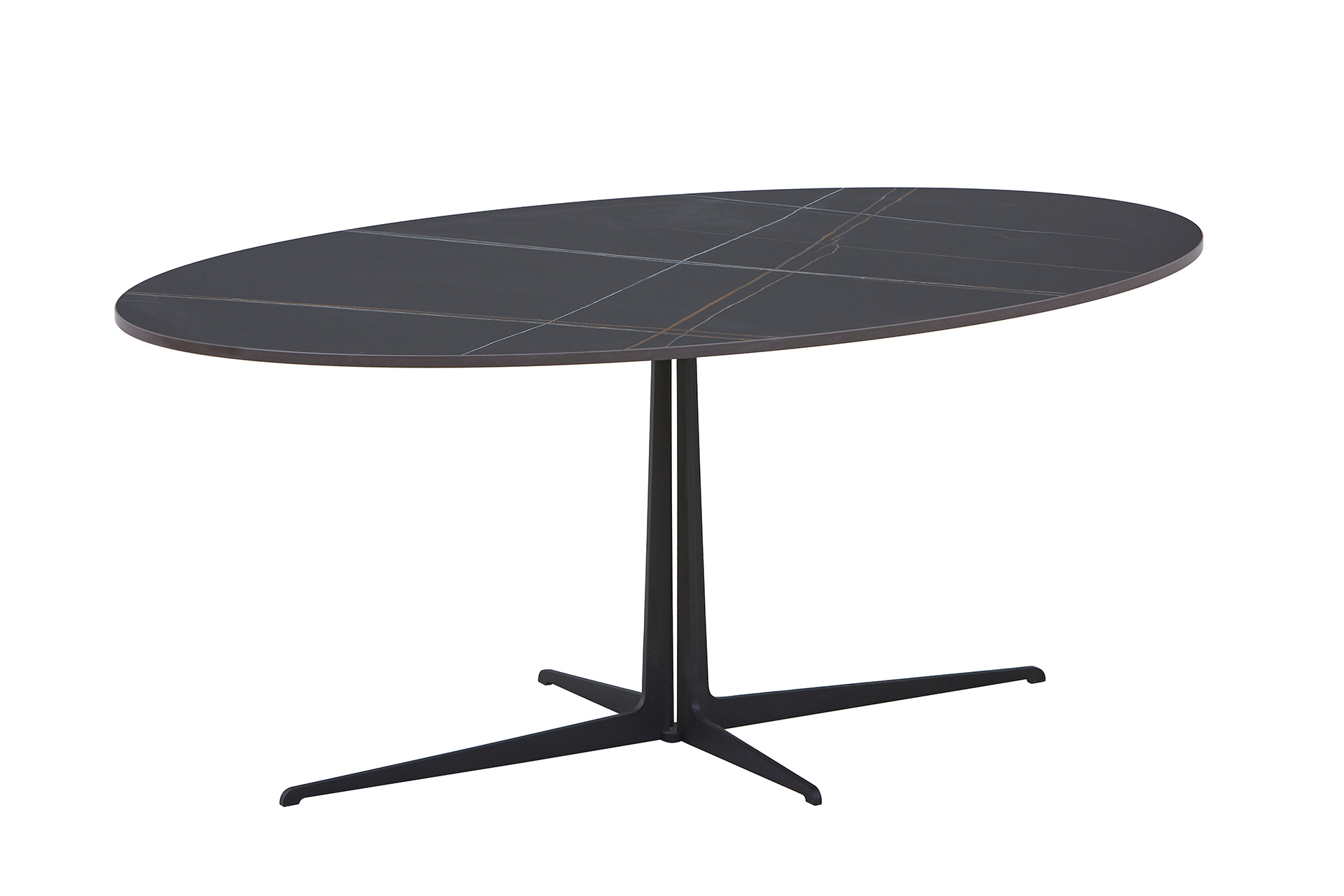 Set 2 măsuțe de cafea Eldora black ceramic D100/D60 - imagine 3