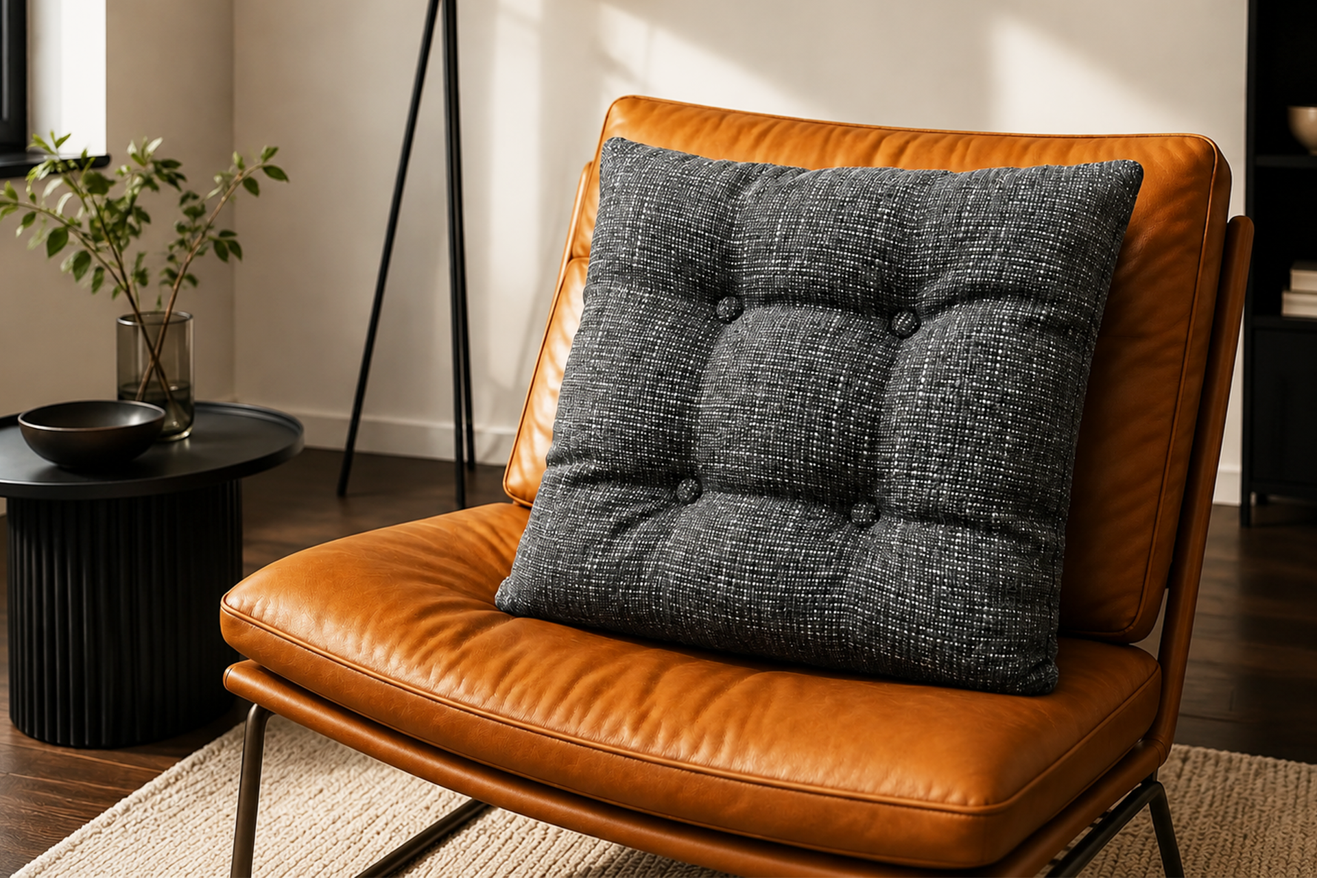 Pernă decorativă cu nasturi L40 - imagine 4