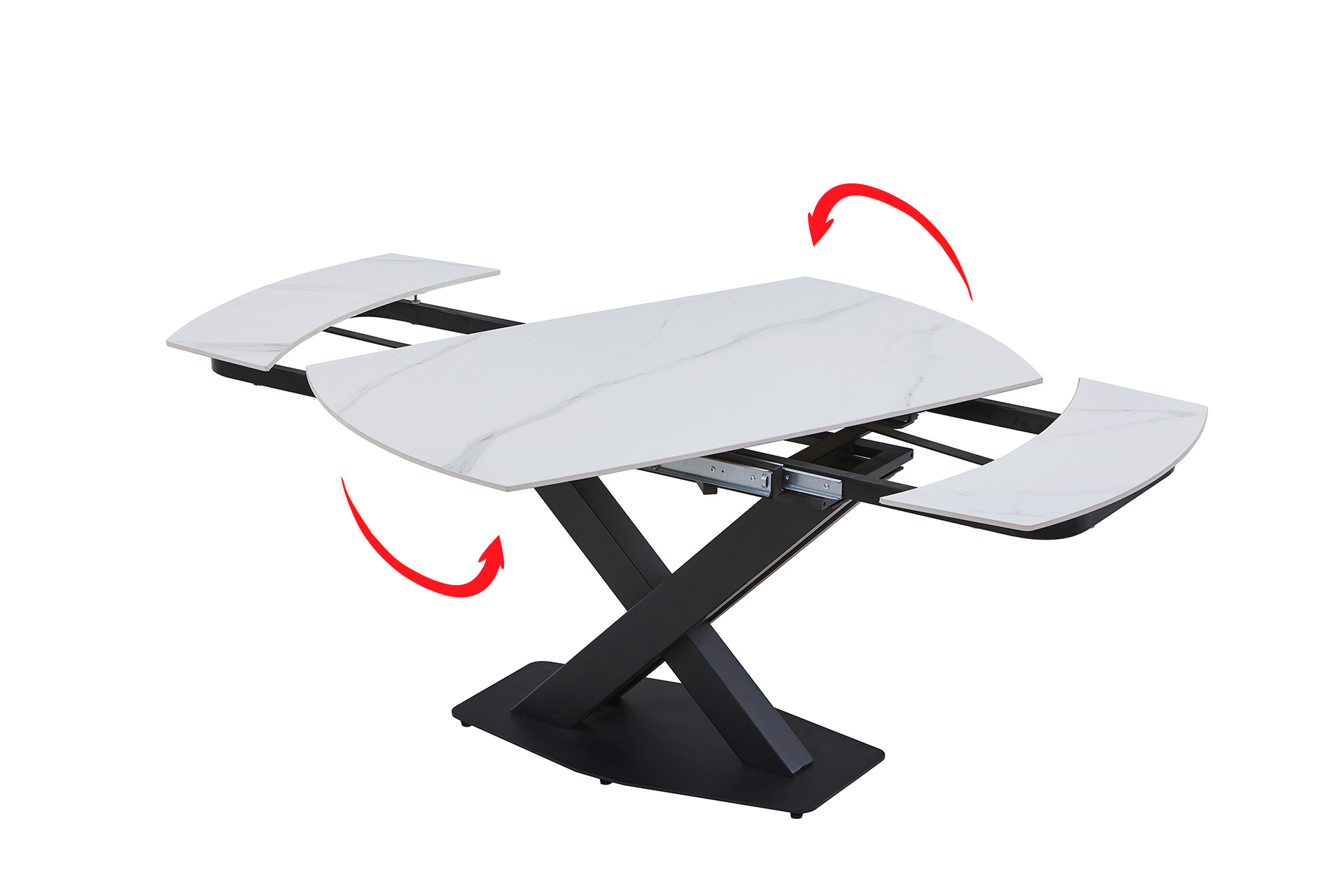 Masă extensibilă X-Wing white ceramic - imagine 3