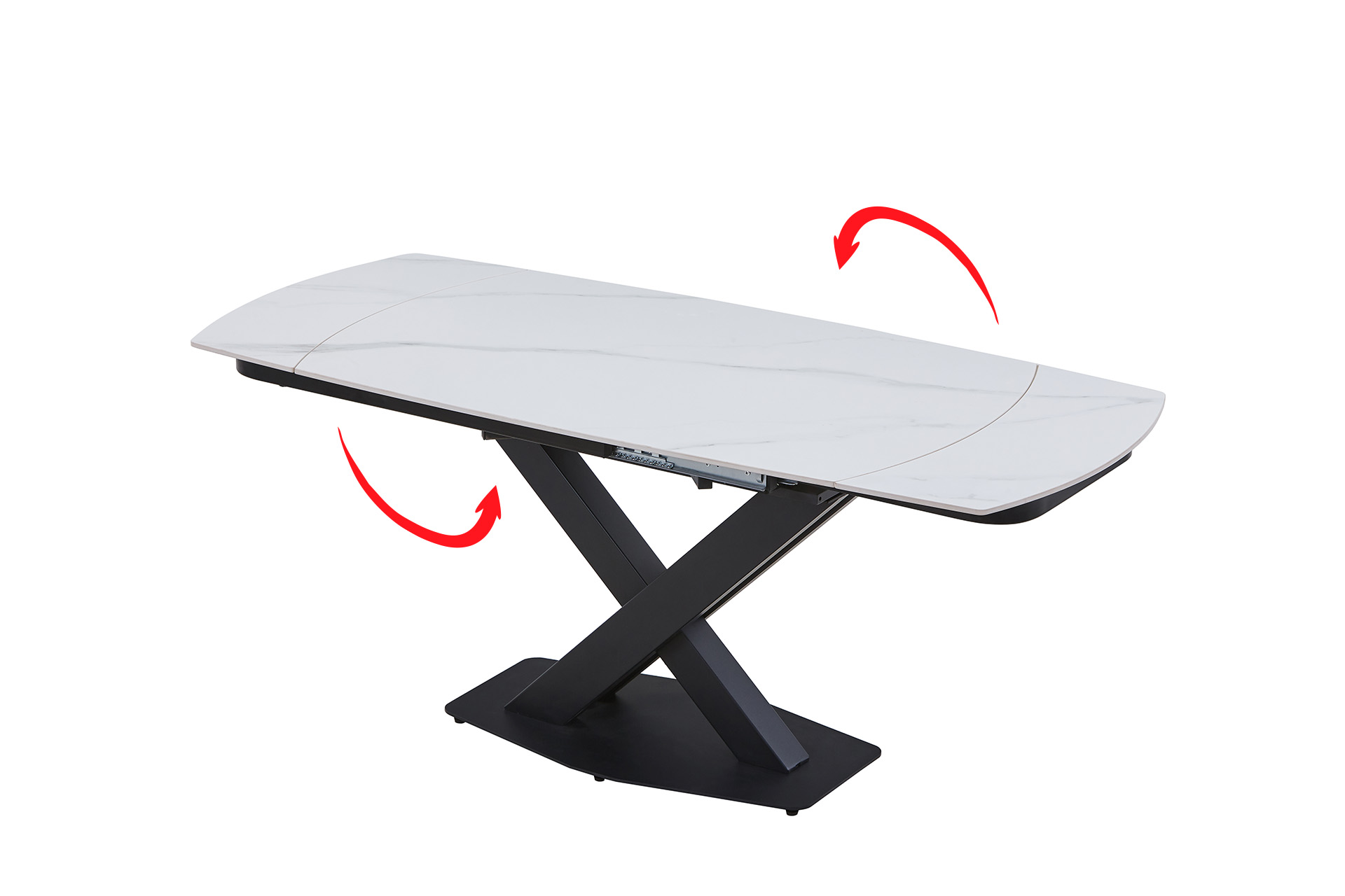 Masă extensibilă X-Wing white ceramic - imagine 2