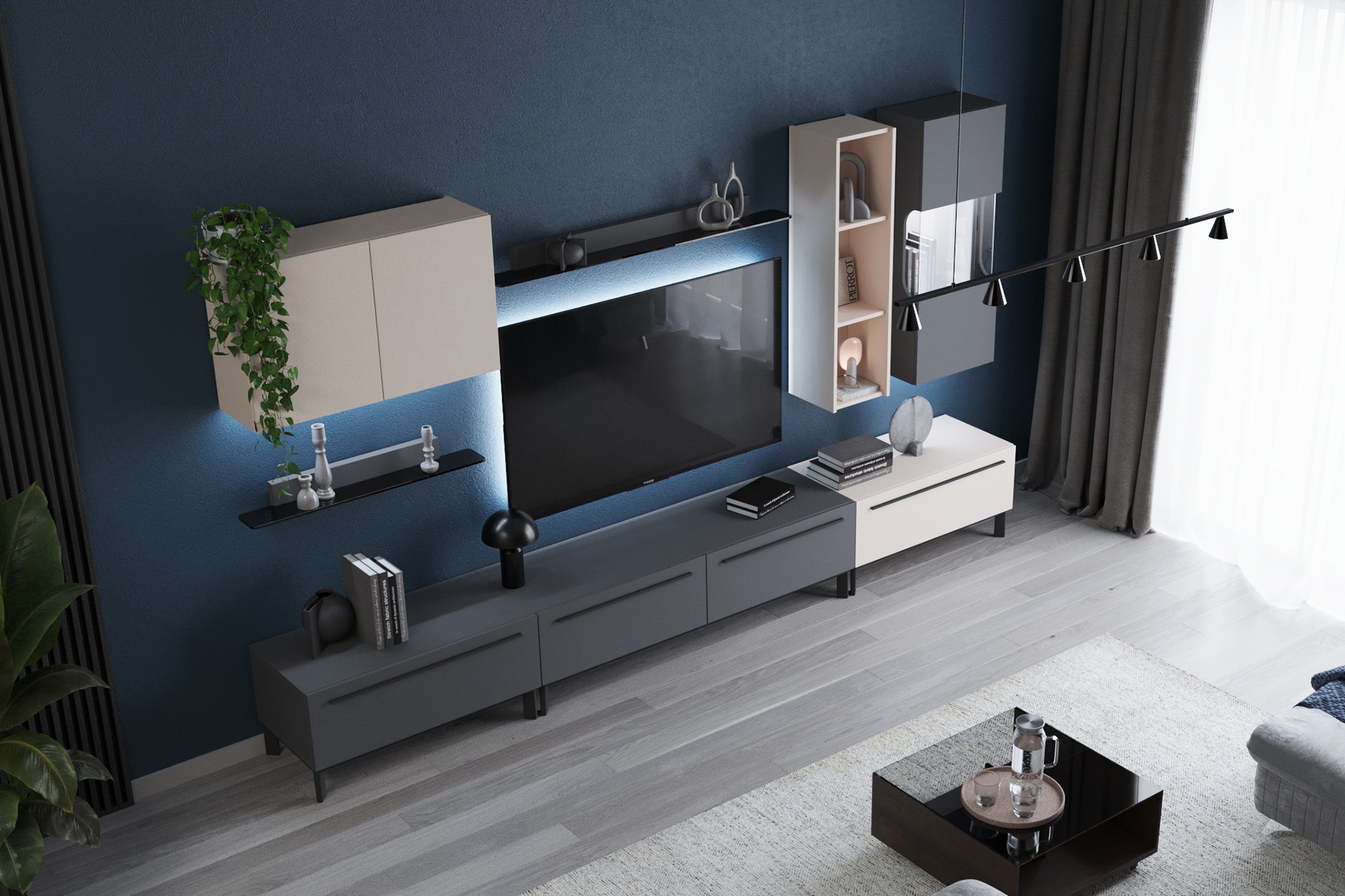 Living Nox L352 gri diamant/cașmir - imagine 6