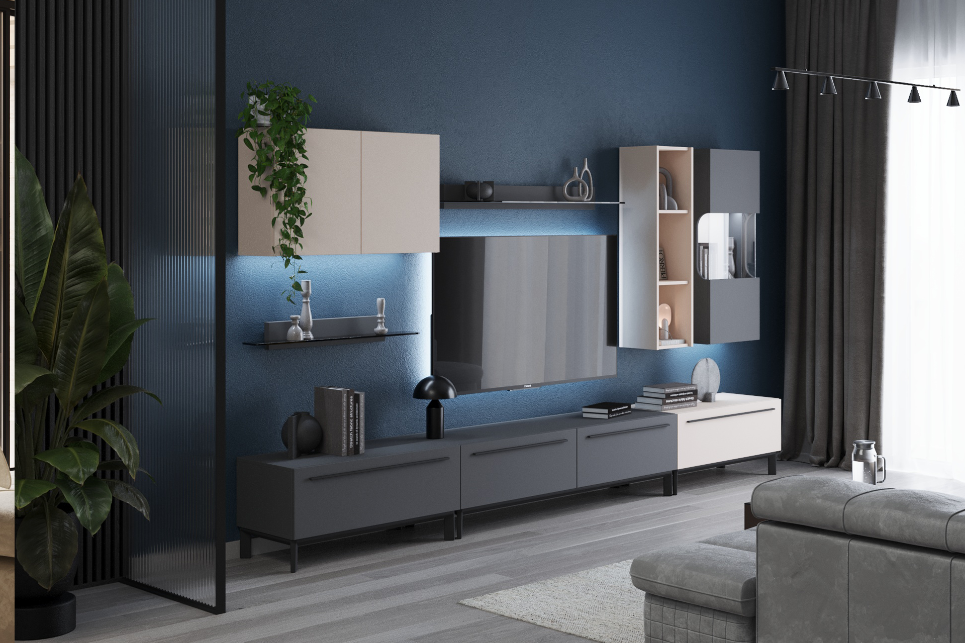 Living Nox L352 gri diamant/cașmir - imagine 7