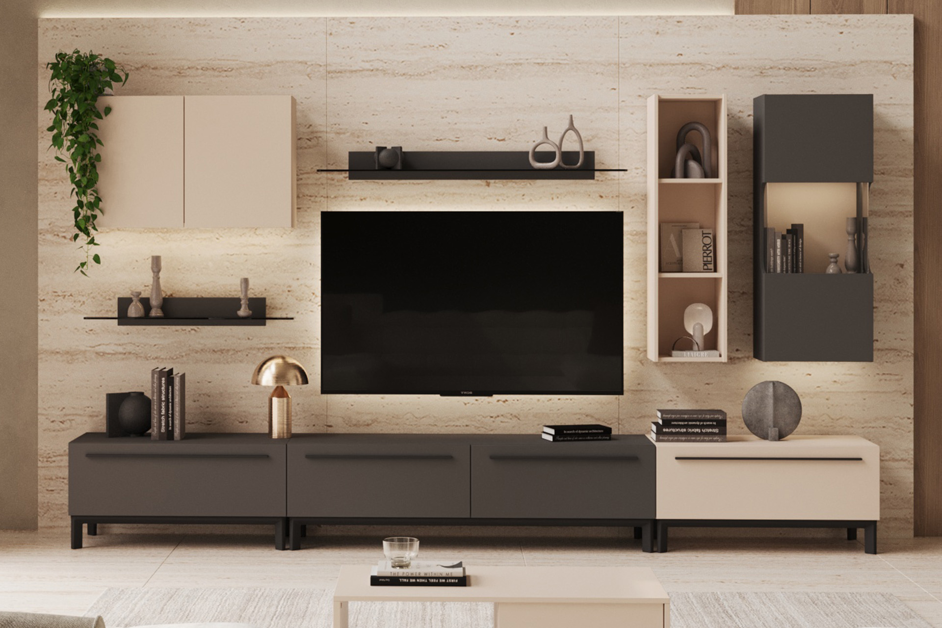 Living Nox L352 gri diamant/cașmir - imagine 2