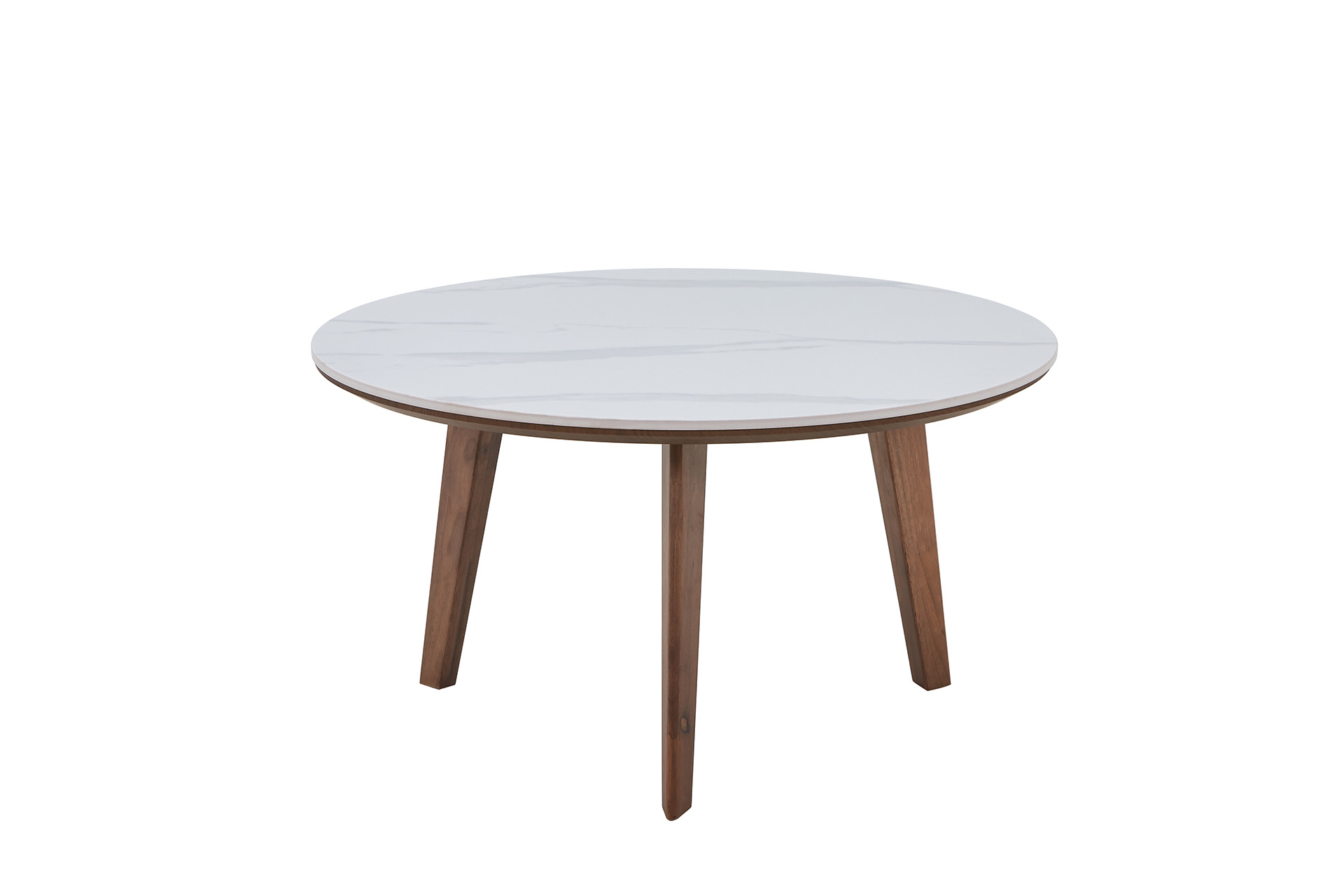 Măsuță de cafea înaltă Brera white ceramic D75 - imagine 2