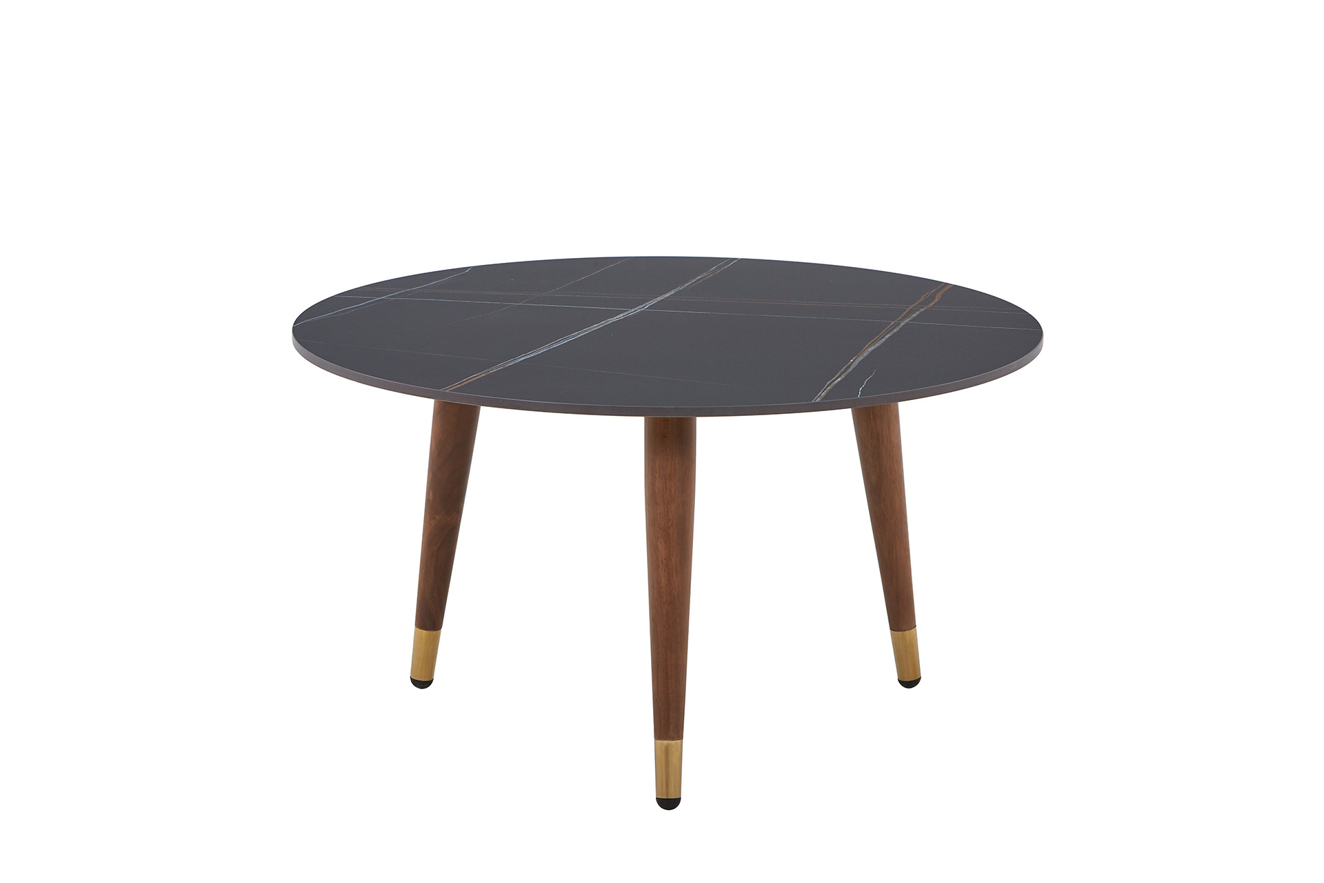 Măsuță de cafea înaltă Brera black ceramic D75 - imagine 2